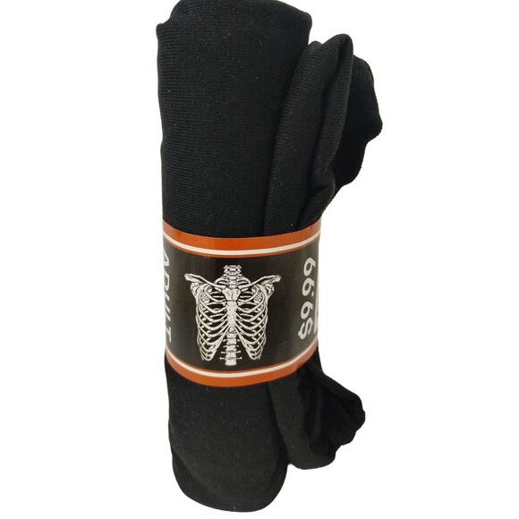 Adult Medium Skeleton Chest Cavity Rib Bones Halloween Black Novelty T-shirt New - Picture 2 of 3